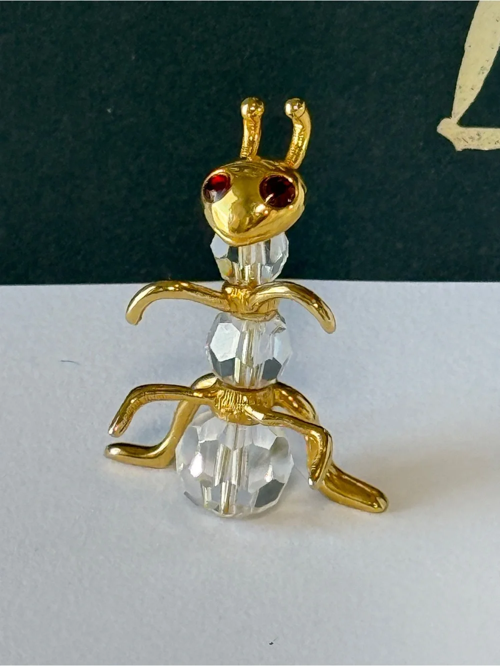 VTG Miniature Crystal Figurine  Set Of 3 Collectible Vintage Animals